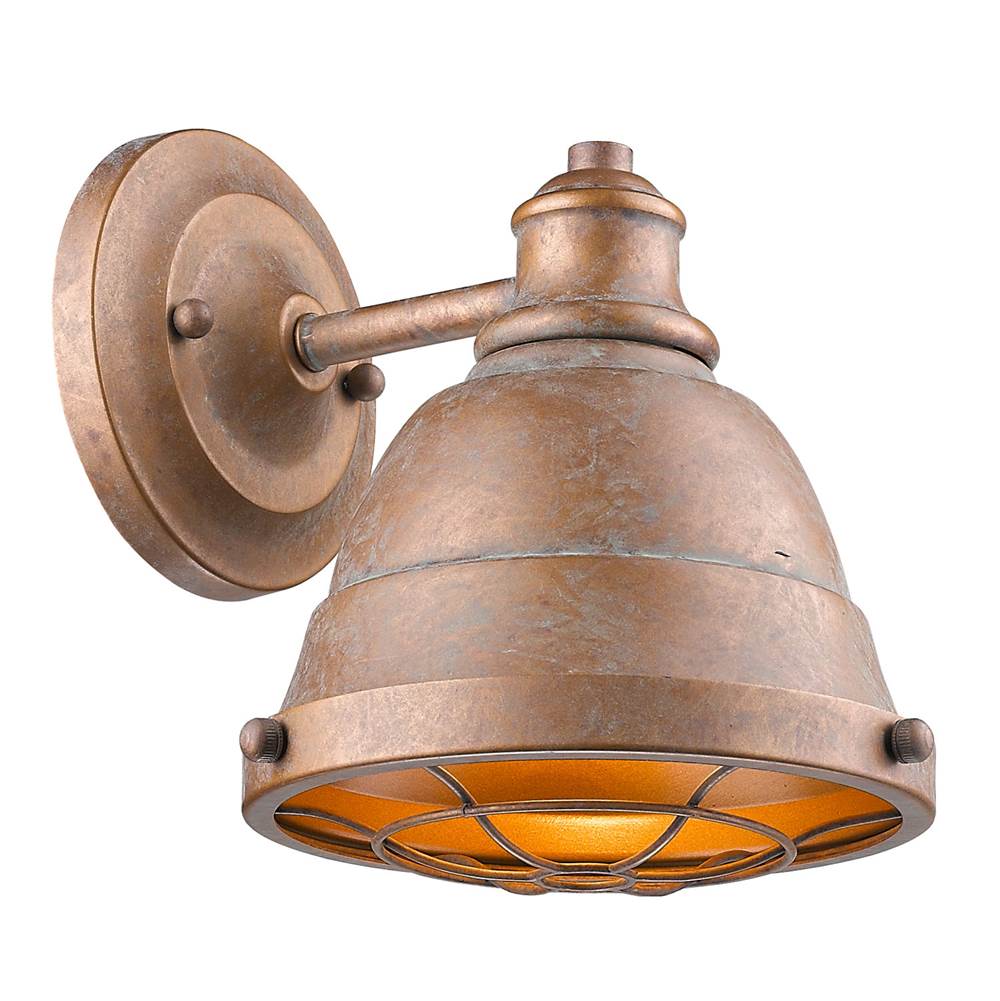 Golden Lighting 7312-BA1 CP Copper Patina Golden Lighting Bartlett 1-light Vanity In Copper Patina Image 2