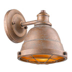 Golden Lighting 7312-BA1 CP Copper Patina Golden Lighting Bartlett 1-light Vanity In Copper Patina Image 2