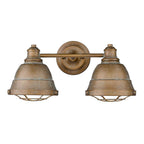 Golden Lighting Bartlett Golden Lighting Bartlett 2-light Vanity In Black Patina