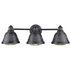 Golden Lighting 7312-BA3 BP Black Patina Golden Lighting Bartlett 3-light Vanity In Black Patina Image 1