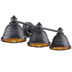 Golden Lighting 7312-BA3 BP Black Patina Golden Lighting Bartlett 3-light Vanity In Black Patina Image 2