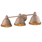 Golden Lighting Bartlett Golden Lighting Bartlett 3-light Vanity In Black Patina