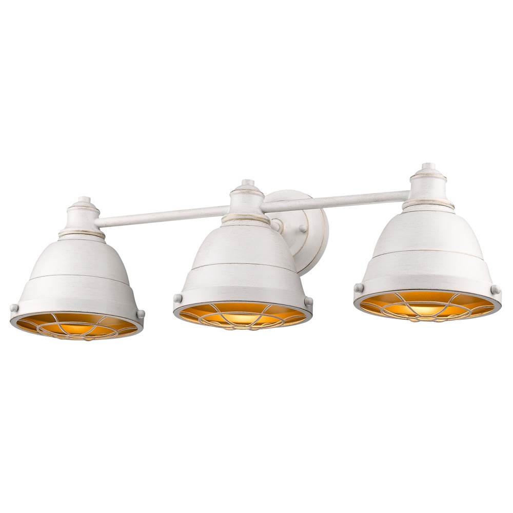 Golden Lighting Bartlett Golden Lighting Bartlett 3-light Vanity In Black Patina