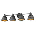 Golden Lighting 7312-BA4 BP Black Patina Golden Lighting Bartlett 4-light Vanity In Black Patina Image 1