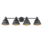 Golden Lighting 7312-BA4 BP Black Patina Golden Lighting Bartlett 4-light Vanity In Black Patina Image 3