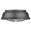 Golden Lighting 7312-FM BP Black Patina Golden Lighting Bartlett 2-light Flush Mount In Black Patina Image 1