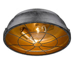 Golden Lighting Bartlett Golden Lighting Bartlett 2-light Flush Mount In Black Patina