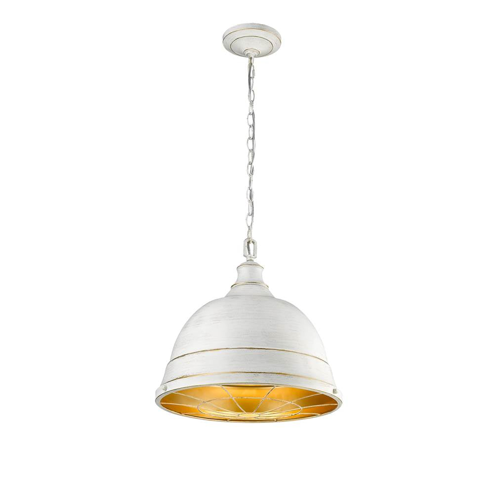 Golden Lighting 7312-L FW French White Golden Lighting Bartlett 2-light Pendant In French White Image 2