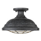 Golden Lighting Bartlett Golden Lighting Bartlett 2-light Semi-flush Mount In Black Patina
