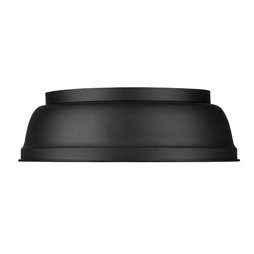Golden Lighting Rebel Golden Lighting Rebel 2-light Flush Mount In Matte Black