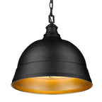 Golden Lighting 7313-L BLK Matte Black Golden Lighting Rebel 2-light Pendant In Matte Black Image 5