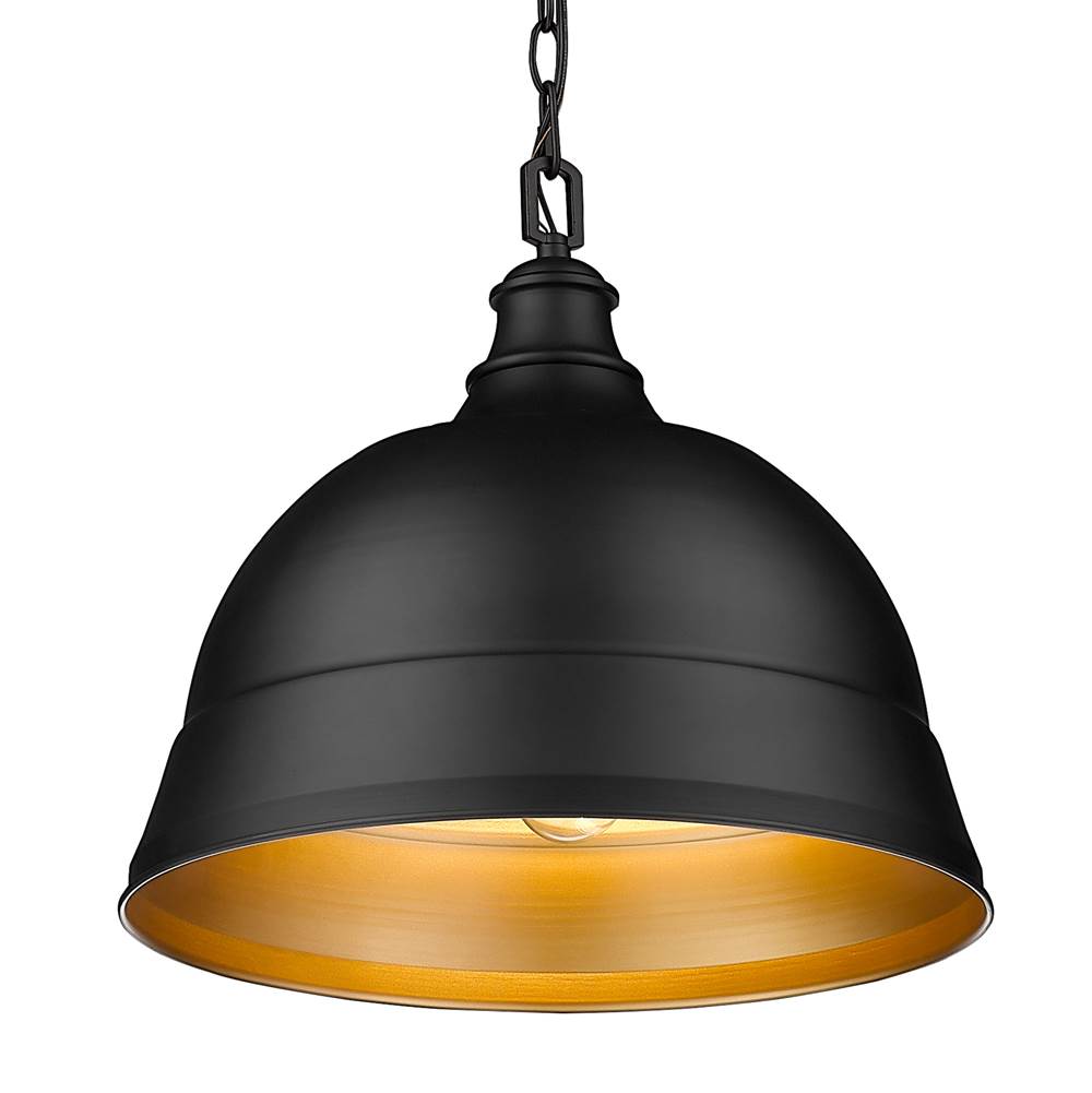 Golden Lighting 7313-L BLK Matte Black Golden Lighting Rebel 2-light Pendant In Matte Black Image 5