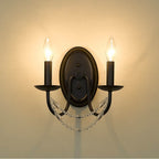 Golden Lighting 7644-2W BLK Matte Black Golden Lighting Mirabella 2-light Wall Sconce In Matte Black Image 5