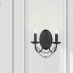 Golden Lighting 7644-2W BLK Matte Black Golden Lighting Mirabella 2-light Wall Sconce In Matte Black Image 3