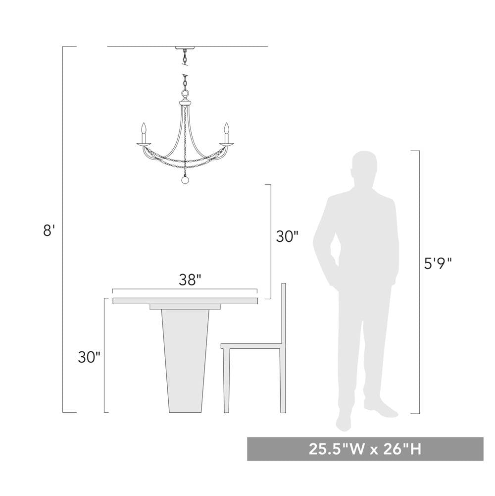Golden Lighting 7644-6 BLK Matte Black Golden Lighting Mirabella 6-light Chandelier In Matte Black Image 2