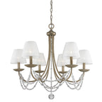 Golden Lighting Mirabella Golden Lighting Mirabella 6-light Chandelier In Matte Black