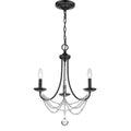 Golden Lighting 7644-M3 BLK Matte Black Golden Lighting Mirabella 3-light Chandelier In Matte Black Image 1
