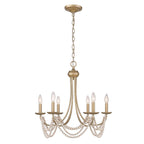 Golden Lighting Serafina Wry Lighting Serafina 6-light Chandelier In Golden Aura