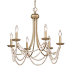 Golden Lighting 7646-6 GA Golden Aura Wry Lighting Serafina 6-light Chandelier In Golden Aura Image 5