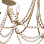 Golden Lighting 7646-6 GA Golden Aura Wry Lighting Serafina 6-light Chandelier In Golden Aura Image 4