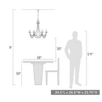 Golden Lighting 7646-6 GA Golden Aura Wry Lighting Serafina 6-light Chandelier In Golden Aura Image 2