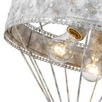 Golden Lighting 7856-SF OY Oyster Wry Lighting Ferris 3-light Semi-flush Mount In Oyster Image 2
