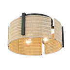 Golden Lighting 7860-FM BLK-NW Matte Black Wry Lighting Grove 3-light Flush Mount In Matte Black Image 7