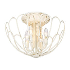 Golden Lighting 7862-SF VPW Vintage Parisian White Wry Lighting Marguerite 4-light Semi-flush Mount In Vintage Parisian White Image 7
