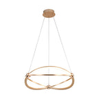 Golden Lighting Spirale Wry Lighting Spirale Integrated Led 19in Chandelier In Anodized Gold