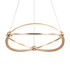 Golden Lighting 7916-19 AGL Anodized Gold Wry Lighting Spirale Integrated Led 19in Chandelier In Anodized Gold Image 1