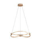 Golden Lighting 7916-19 AGL Anodized Gold Wry Lighting Spirale Integrated Led 19in Chandelier In Anodized Gold Image 4