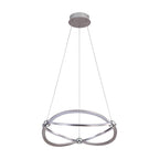 Golden Lighting 7916-19 SNC Satin Nickel Wry Lighting Spirale Integrated Led 19in Chandelier In Satin Nickel Image 4