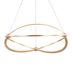 Golden Lighting 7916-24 AGL Anodized Gold Wry Lighting Spirale Integrated Led 24in Chandelier In Anodized Gold Image 1