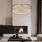 Golden Lighting 7916-24 AGL Anodized Gold Wry Lighting Spirale Integrated Led 24in Chandelier In Anodized Gold Image 3