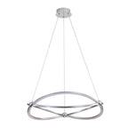 Golden Lighting Spirale Wry Lighting Spirale Integrated Led 24in Chandelier In Anodized Gold