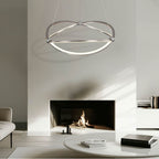 Golden Lighting 7916-24 SNC Satin Nickel Wry Lighting Spirale Integrated Led 24in Chandelier In Satin Nickel Image 3