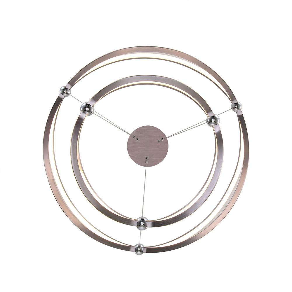 Golden Lighting 7916-32-19 SNC Satin Nickel Wry Lighting Spirale Integrated Led 32in Chandelier In Satin Nickel Image 5