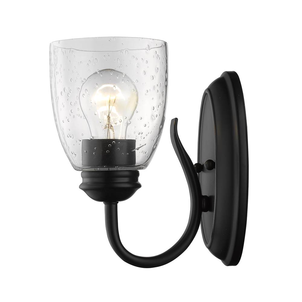 Golden Lighting Parrish Golden Lighting Parrish 1-light Vanity In Matte Black