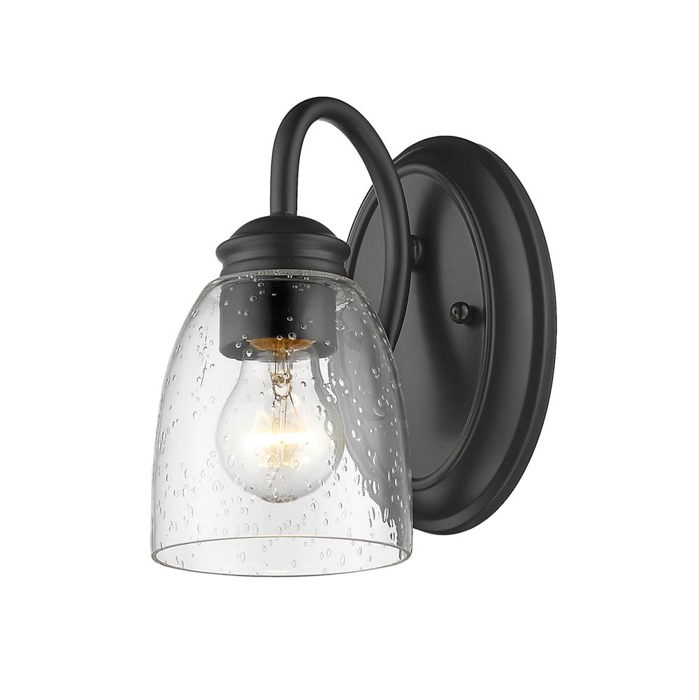 Golden Lighting 8001-BA1 BLK-SD Matte Black Golden Lighting Parrish 1-light Vanity In Matte Black Image 3