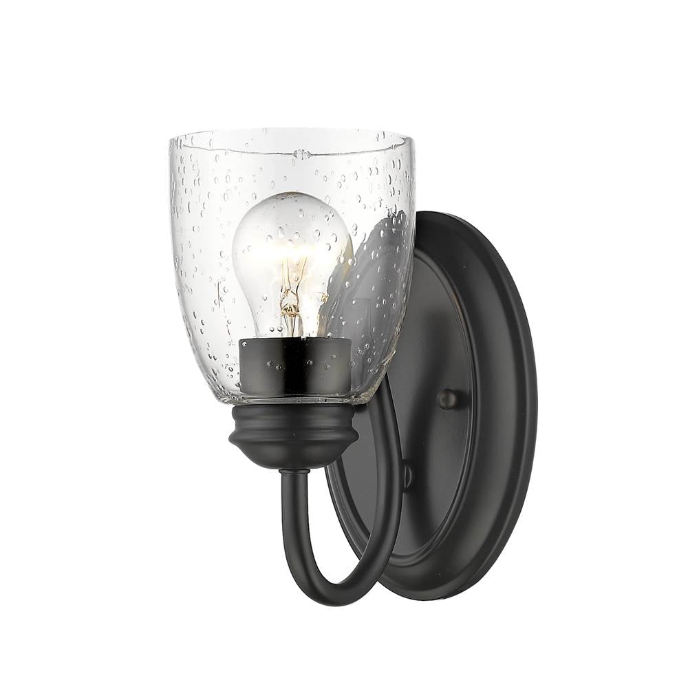 Golden Lighting 8001-BA1 BLK-SD Matte Black Golden Lighting Parrish 1-light Vanity In Matte Black Image 2