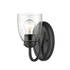 Golden Lighting 8001-BA1 BLK-SD Matte Black Golden Lighting Parrish 1-light Vanity In Matte Black Image 2