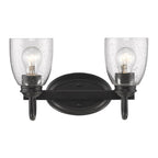 Golden Lighting 8001-BA2 BLK-SD Matte Black Golden Lighting Parrish 2-light Vanity In Matte Black Image 1