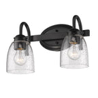 Golden Lighting Parrish Golden Lighting Parrish 2-light Vanity In Matte Black