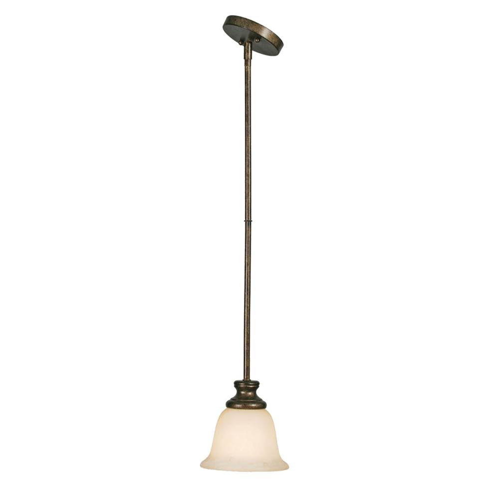 Golden Lighting Heartwood Wry Lighting Heartwood 1-light Pendant In Burnt Sienna