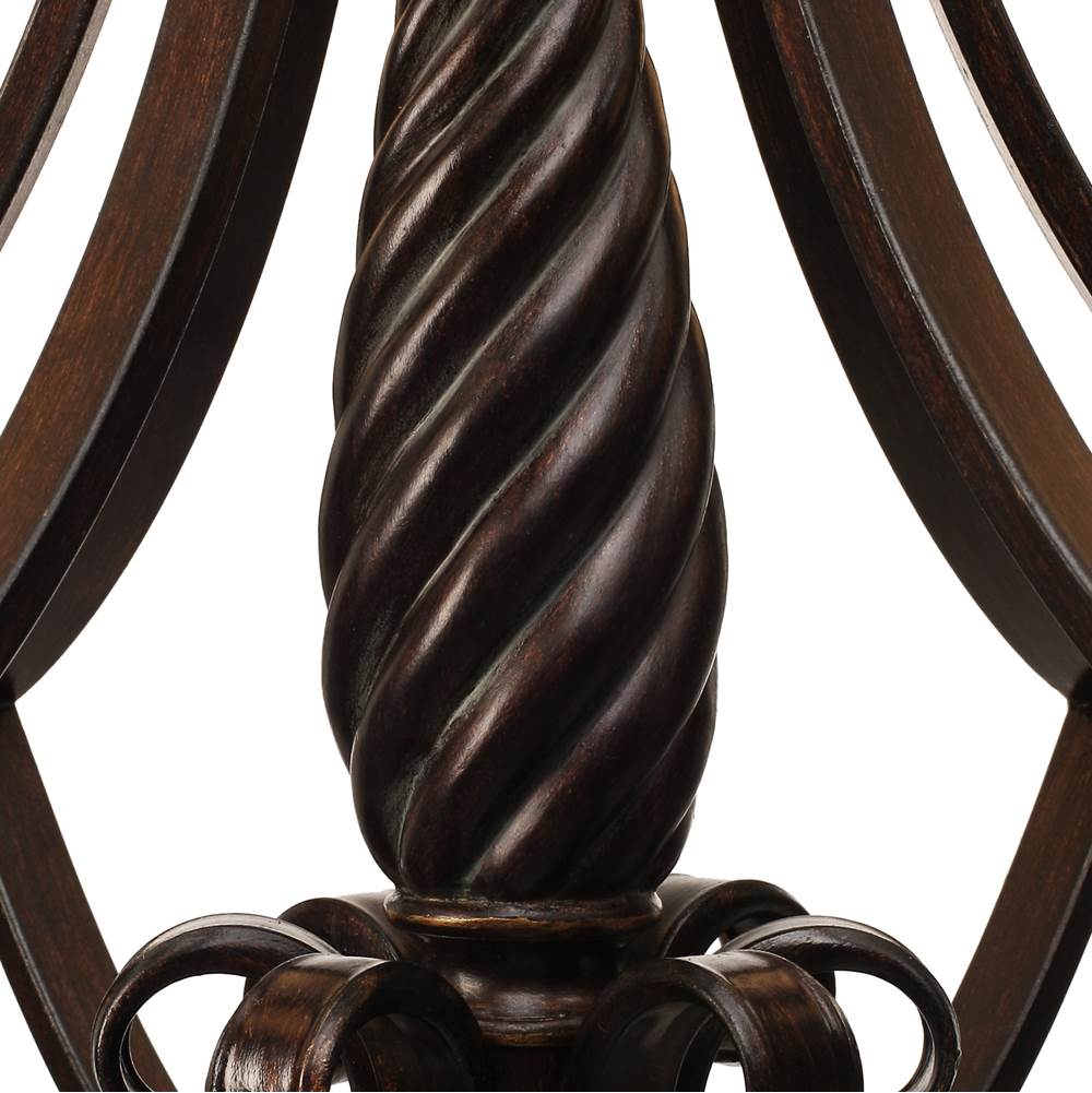 Golden Lighting 8106-6 CDB Cordoban Bronze Wry Lighting Torbellino 6-light Chandelier In Cordoban Bronze Image 2
