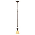 Golden Lighting 8106-M1L CDB Cordoban Bronze Wry Lighting Torbellino 1-light Pendant In Cordoban Bronze Image 1