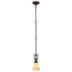 Golden Lighting 8106-M1L CDB Cordoban Bronze Wry Lighting Torbellino 1-light Pendant In Cordoban Bronze Image 1