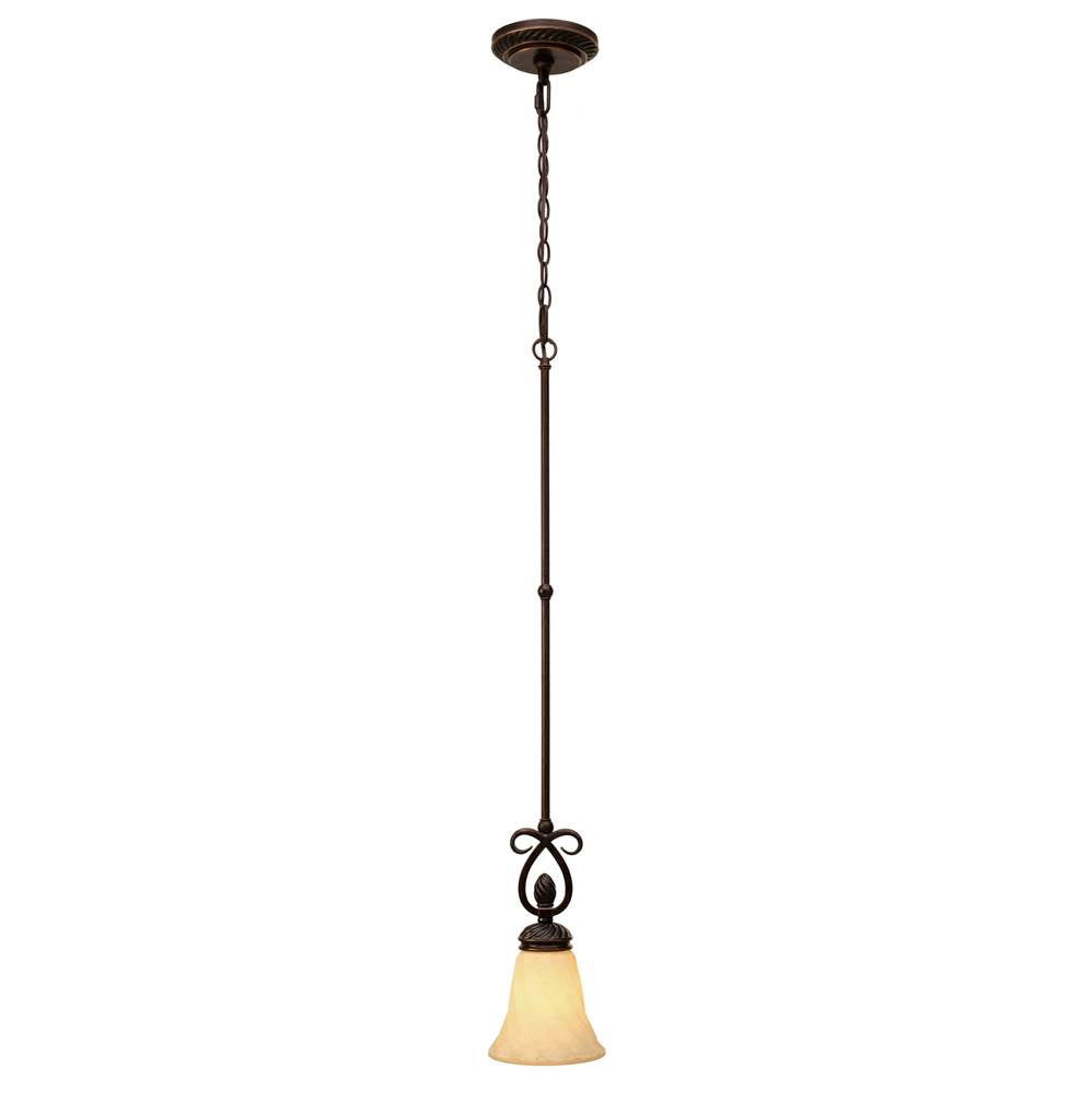 Golden Lighting 8106-M1L CDB Cordoban Bronze Wry Lighting Torbellino 1-light Pendant In Cordoban Bronze Image 1