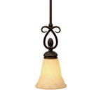 Golden Lighting Torbellino Wry Lighting Torbellino 1-light Pendant In Cordoban Bronze
