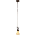 Golden Lighting 8106-M1L CDB Cordoban Bronze Wry Lighting Torbellino 1-light Pendant In Cordoban Bronze Image 2